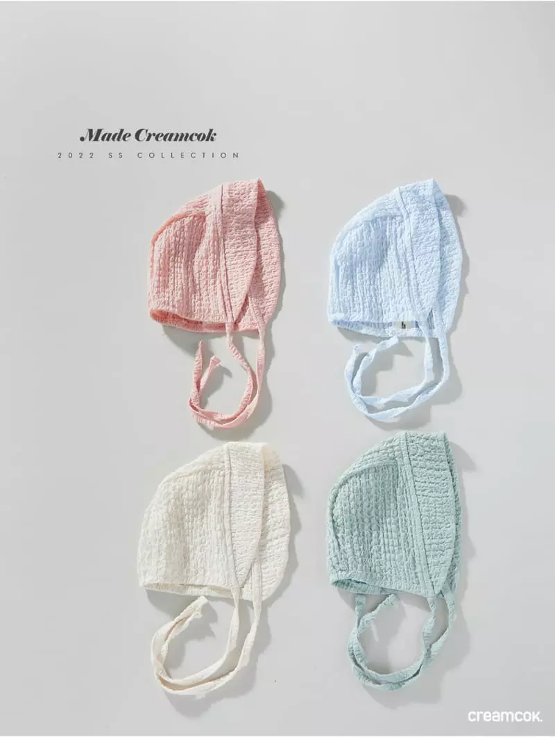 Creamcok - Korean Baby Fashion - #onlinebabyboutique - Bebe Simply Cooling Bonnet - 2