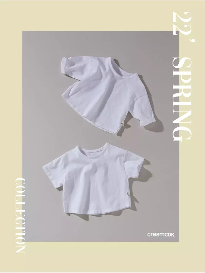 Creamcok - Korean Baby Fashion - #onlinebabyboutique - Bebe Bambino Short Sleeves Tee