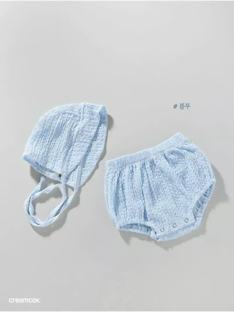 Creamcok - Korean Baby Fashion - #onlinebabyshop - Bebe Simply Cooling Bonnet - 3