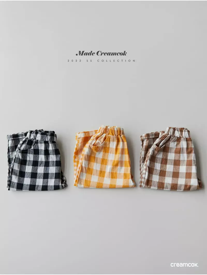 Creamcok - Korean Children Fashion - #kidsstore - Today Ban Check Pants - 2