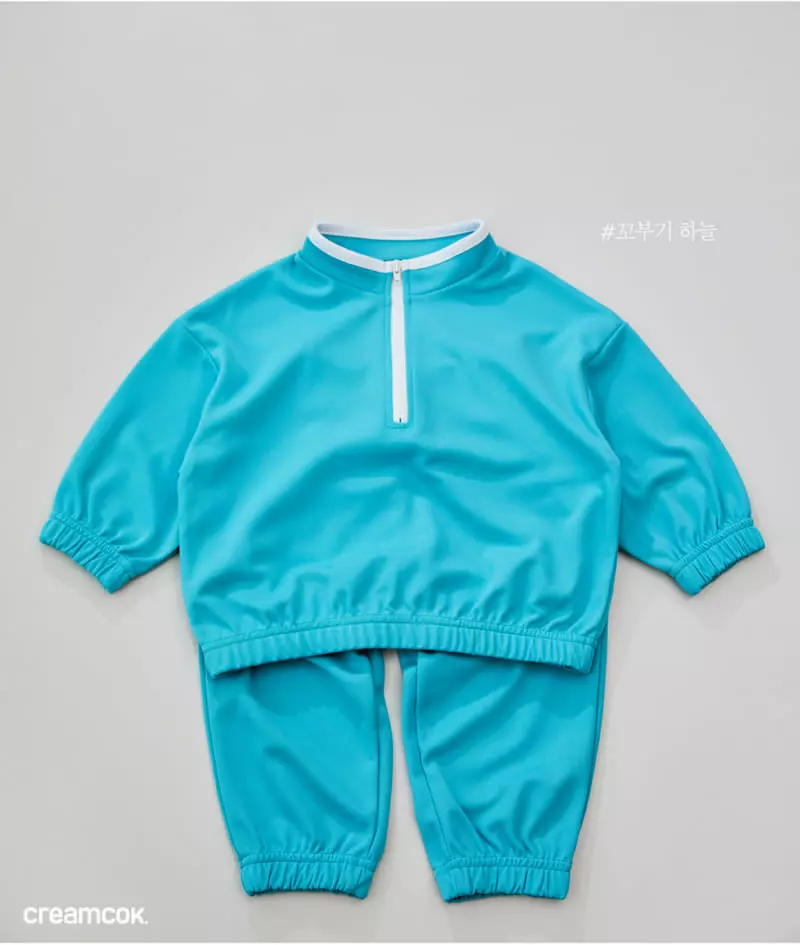 Creamcok - Korean Children Fashion - #kidzfashiontrend - Holly Anorak Top Bottom Set - 7