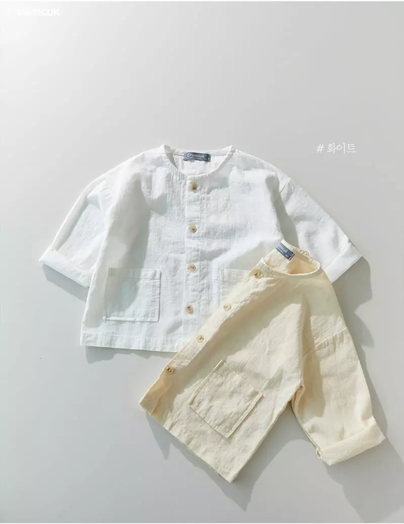 Creamcok - Korean Children Fashion - #prettylittlegirls - Sharr Linen Cardigan - 5