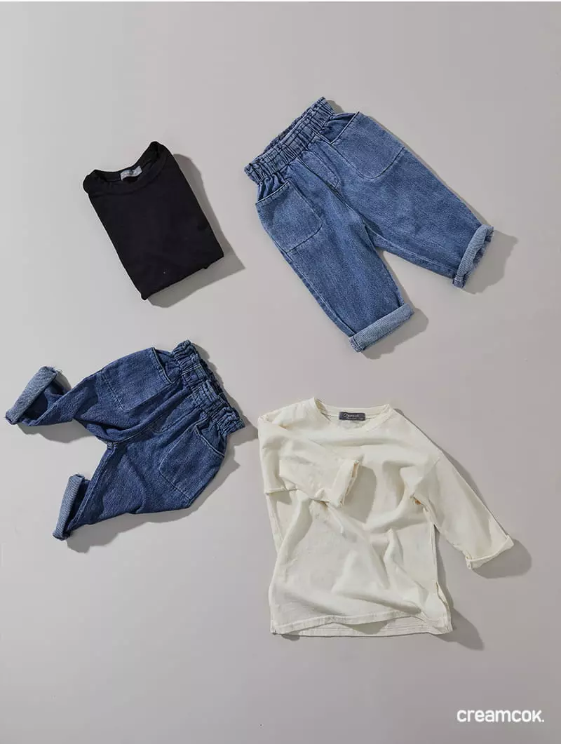 Creamcok - Korean Children Fashion - #toddlerclothing - Hip Balloon Jeans - 11