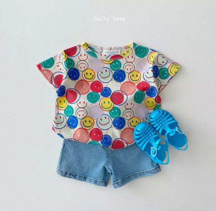 Daily Bebe - Korean Children Fashion - #Kfashion4kids - Pattern Short Sleeves Tee - 9