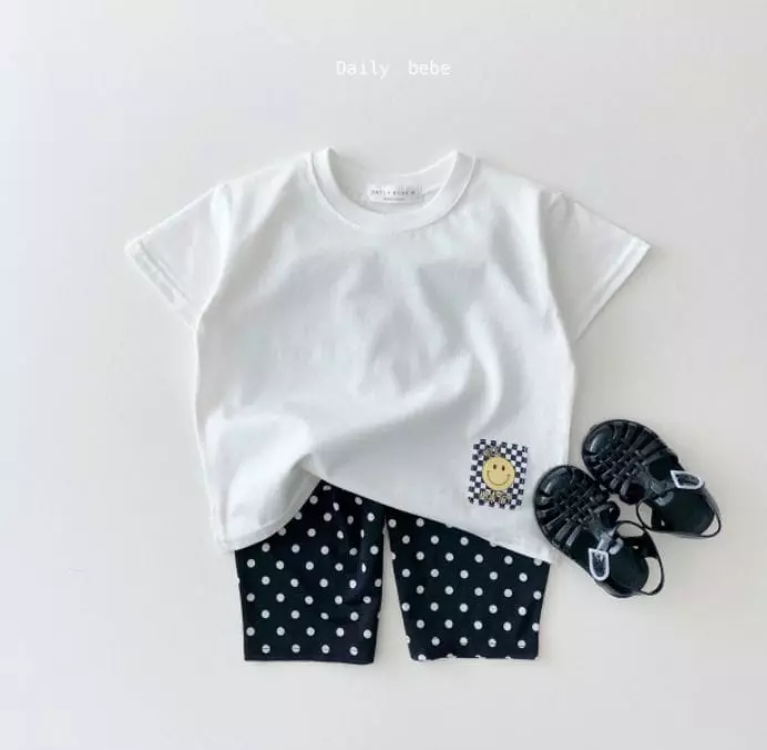 Daily Bebe - Korean Children Fashion - #Kfashion4kids - Smile Patch Tee - 6