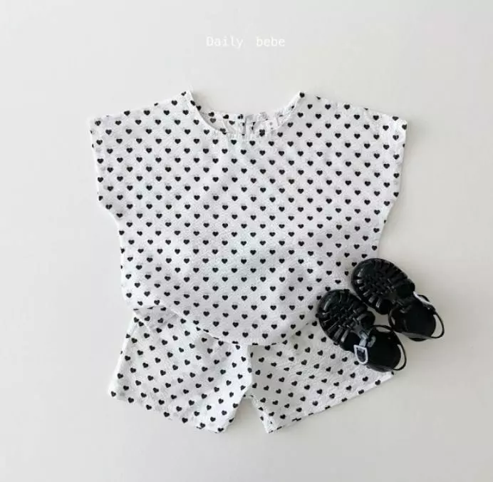 Daily Bebe - Korean Children Fashion - #childofig - Jijimi Top Bottom Set - 5