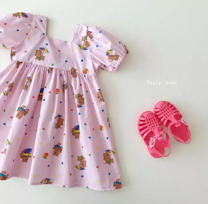 Daily Bebe - Korean Children Fashion - #childofig - Vacation Bear One-piece - 3