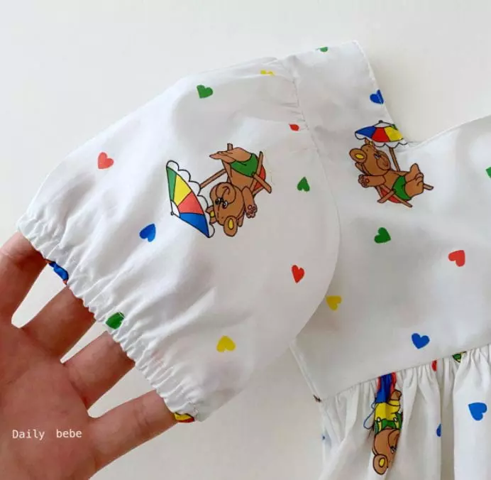 Daily Bebe - Korean Children Fashion - #childofig - Vacation Bear One-piece - 4