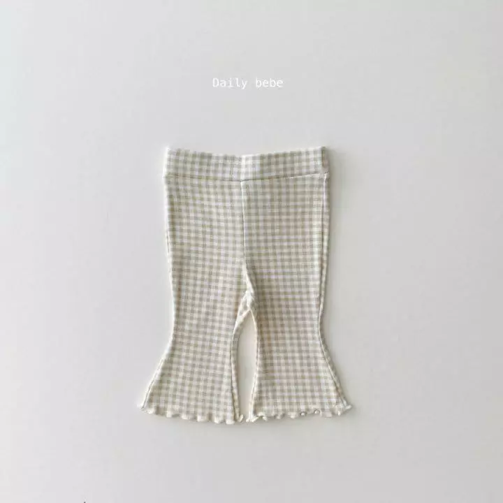 Daily Bebe - Korean Children Fashion - #childofig - Check Capri Pants