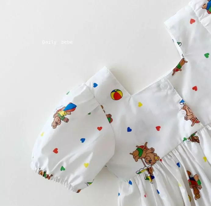 Daily Bebe - Korean Children Fashion - #childrensboutique - Vacation Bear One-piece - 5