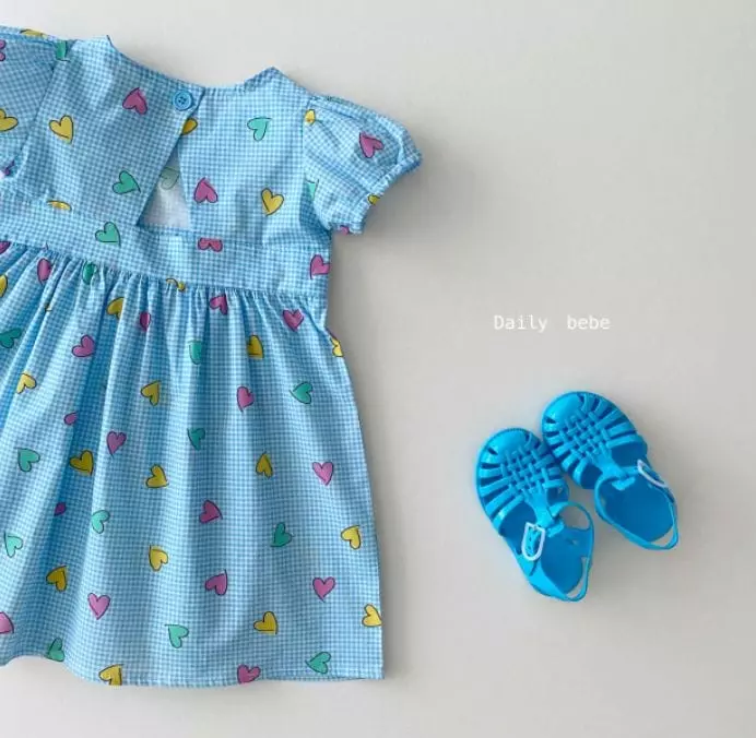 Daily Bebe - Korean Children Fashion - #childofig - Back Slit One-piece - 4