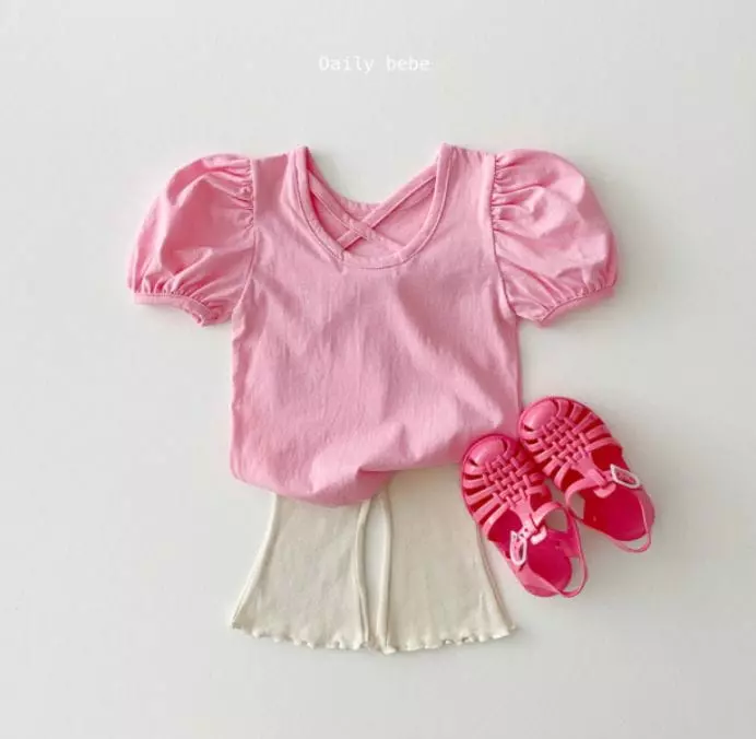 Daily Bebe - Korean Children Fashion - #childrensboutique - X String Tee - 10