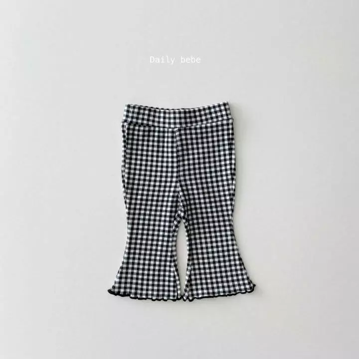 Daily Bebe - Korean Children Fashion - #childrensboutique - Check Capri Pants - 2