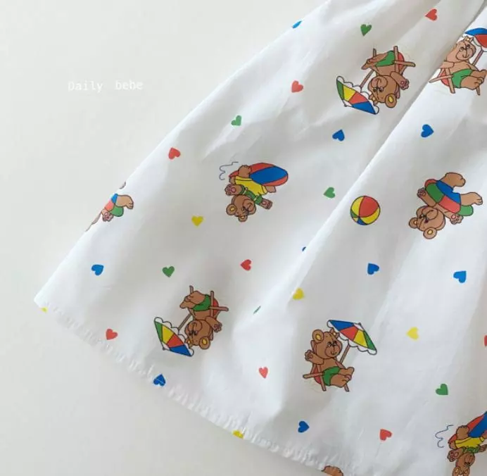 Daily Bebe - Korean Children Fashion - #designkidswear - Vacation Bear One-piece - 6