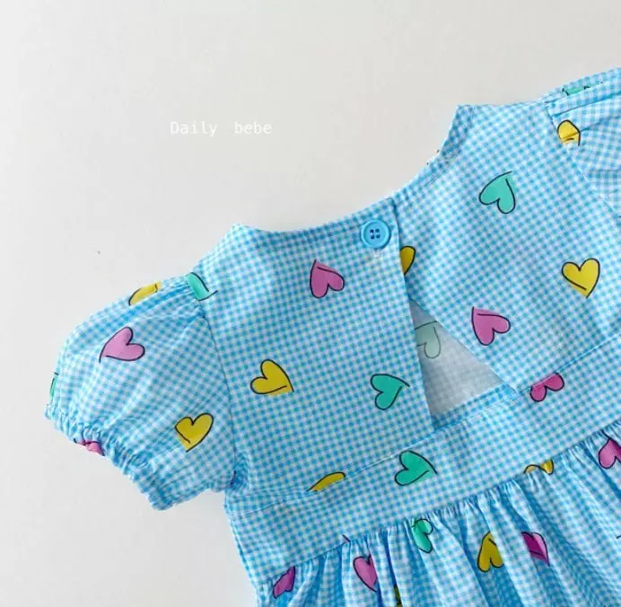 Daily Bebe - Korean Children Fashion - #designkidswear - Back Slit One-piece - 5