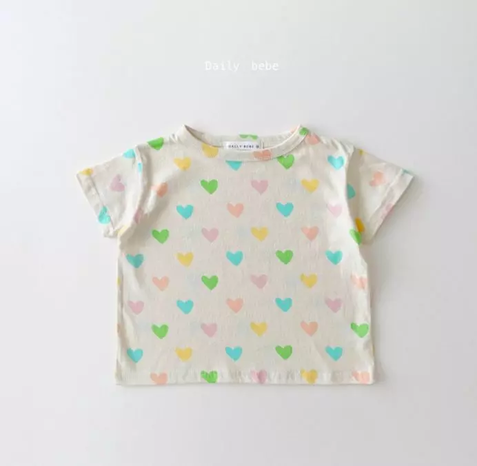 Daily Bebe - Korean Children Fashion - #designkidswear - Pattern Short Sleeves Tee - 3