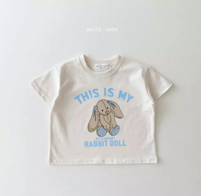 Daily Bebe - Korean Children Fashion - #designkidswear - Rabbit Tee