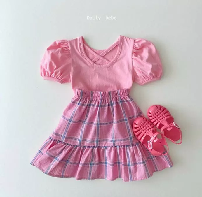 Daily Bebe - Korean Children Fashion - #designkidswear - X String Tee - 11
