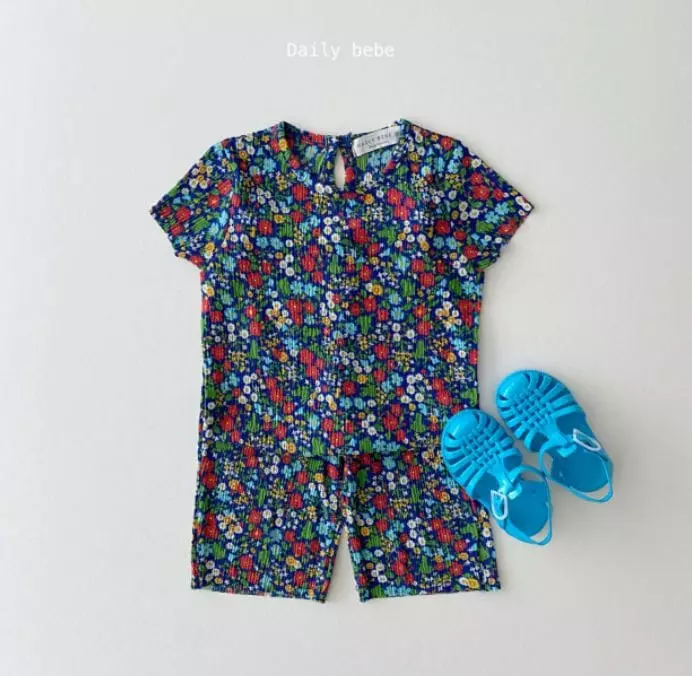 Daily Bebe - Korean Children Fashion - #designkidswear - Grandparent Pleats Top Bottom Set - 4
