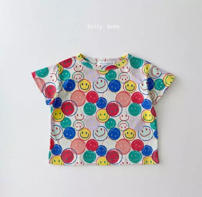 Daily Bebe - Korean Children Fashion - #fashionkids - Pattern Short Sleeves Tee - 5