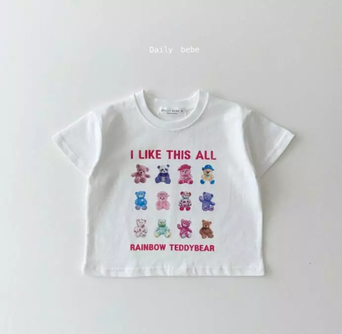 Daily Bebe - Korean Children Fashion - #fashionkids - Bear 12 Tee