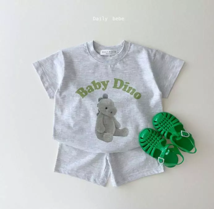 Daily Bebe - Korean Children Fashion - #kidsshorts - Doll Friend Top Bottom Set - 3