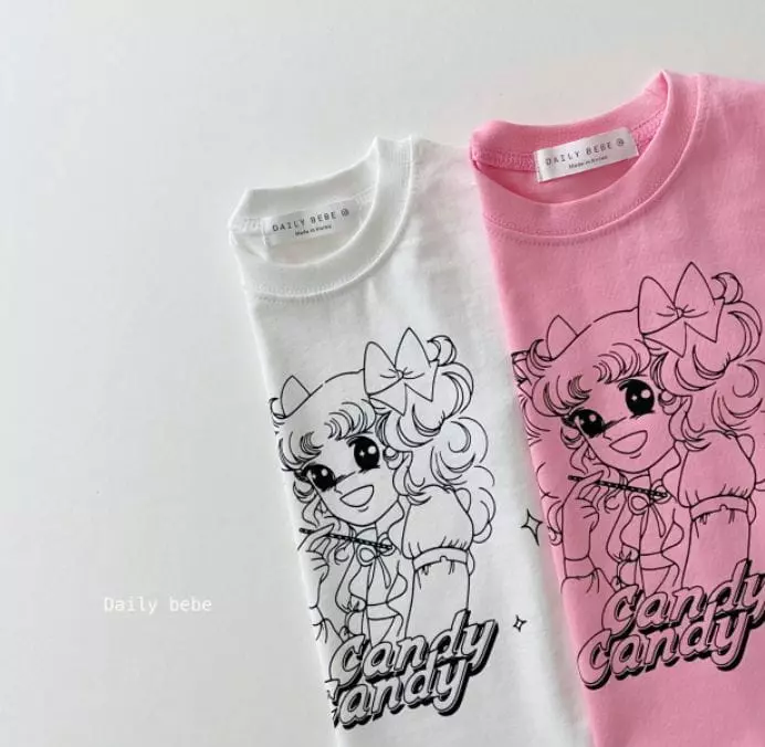 Daily Bebe - Korean Children Fashion - #kidsshorts - Candy Tee