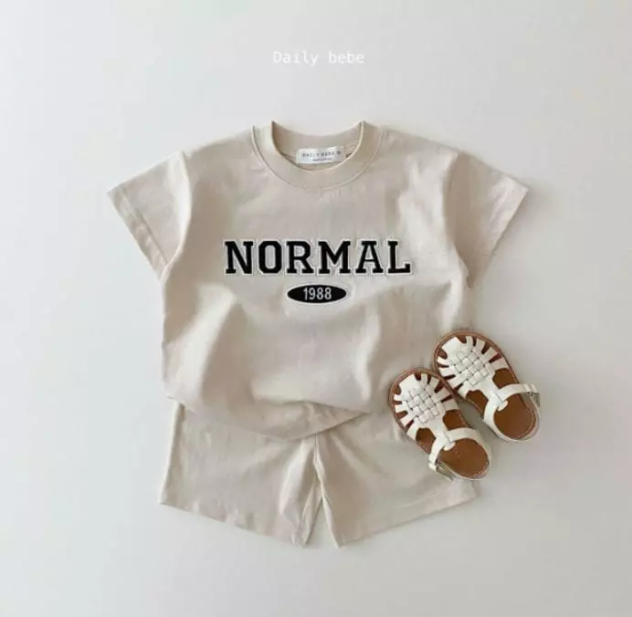 Daily Bebe - Korean Children Fashion - #kidsstore - Nomal Top Bottom Set - 2
