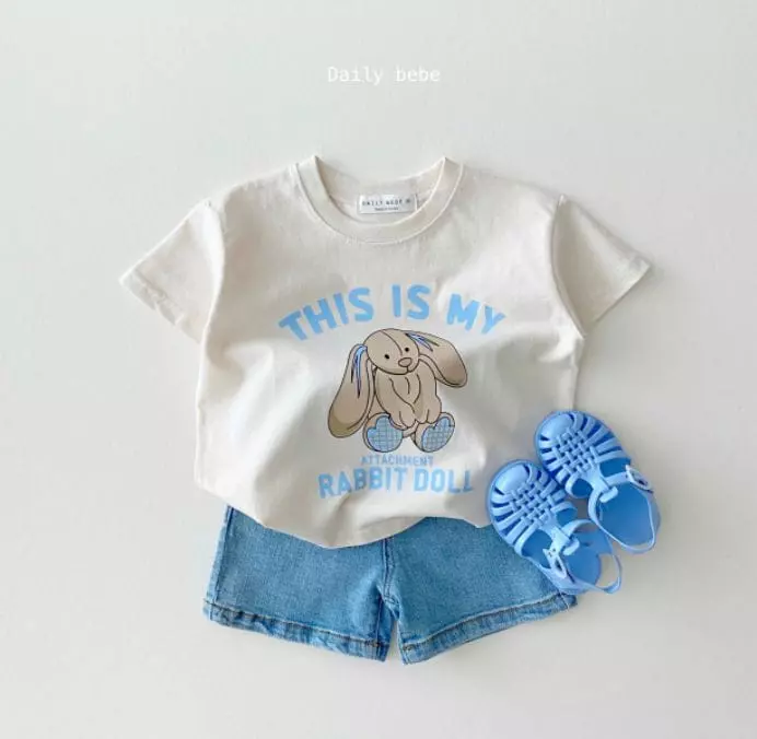 Daily Bebe - Korean Children Fashion - #kidsstore - Rabbit Tee - 5