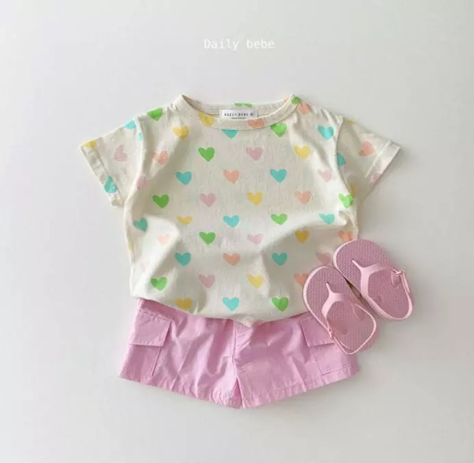 Daily Bebe - Korean Children Fashion - #kidzfashiontrend - Pattern Short Sleeves Tee - 8