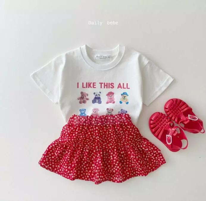 Daily Bebe - Korean Children Fashion - #kidsstore - Bear 12 Tee - 4