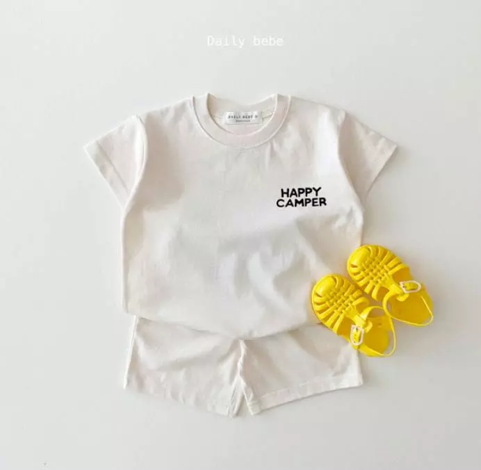 Daily Bebe - Korean Children Fashion - #littlefashionista - Champer Top Bottom Set - 3