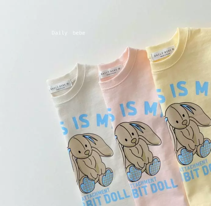 Daily Bebe - Korean Children Fashion - #littlefashionista - Rabbit Tee - 8