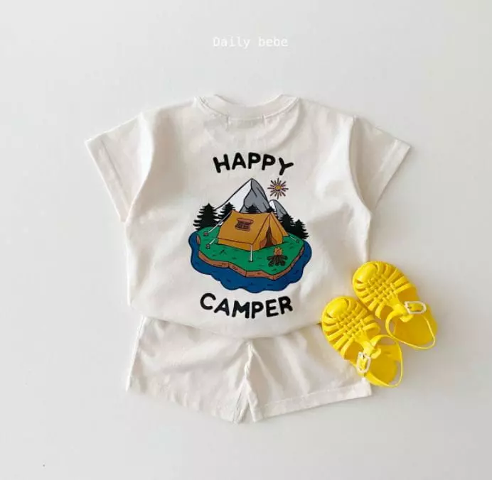 Daily Bebe - Korean Children Fashion - #littlefashionista - Champer Top Bottom Set - 4