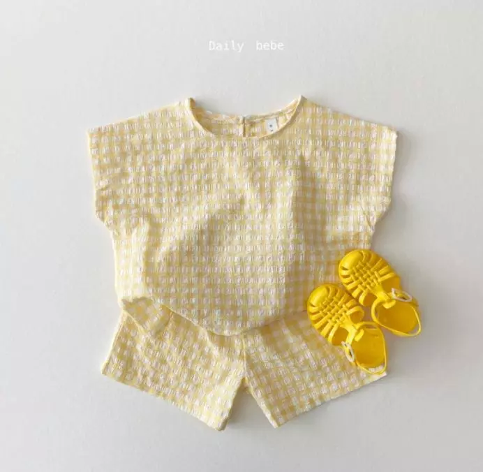 Daily Bebe - Korean Children Fashion - #magicofchildhood - Jijimi Top Bottom Set - 2