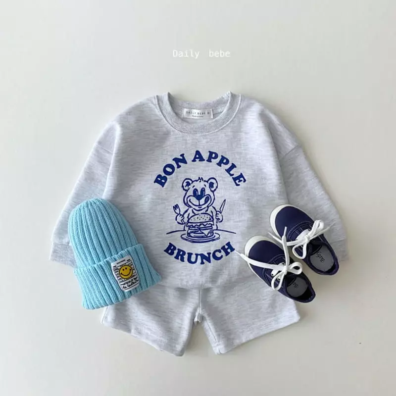 Daily Bebe - Korean Children Fashion - #prettylittlegirls - Brunch Top Bottom Set - 3