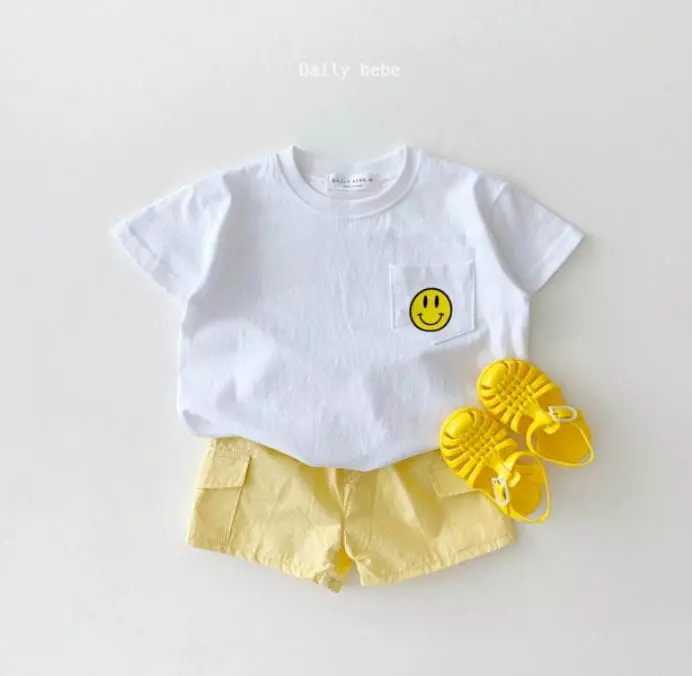 Daily Bebe - Korean Children Fashion - #prettylittlegirls - Pocket Smile Tee - 6