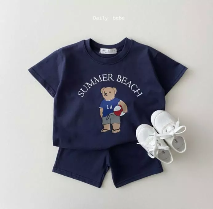 Daily Bebe - Korean Children Fashion - #prettylittlegirls - Summer Beach Top Bottom Set - 4