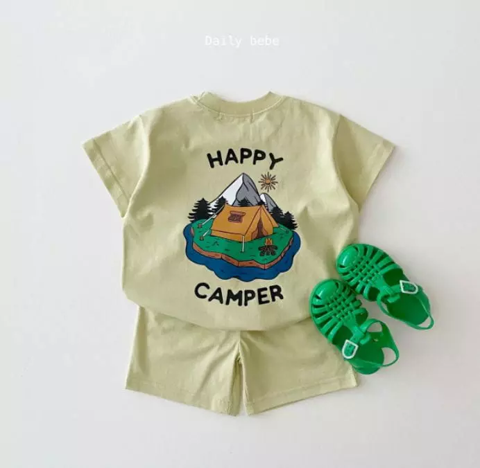 Daily Bebe - Korean Children Fashion - #toddlerclothing - Champer Top Bottom Set - 8