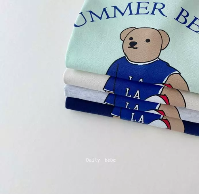 Daily Bebe - Korean Children Fashion - #toddlerclothing - Summer Beach Top Bottom Set - 5
