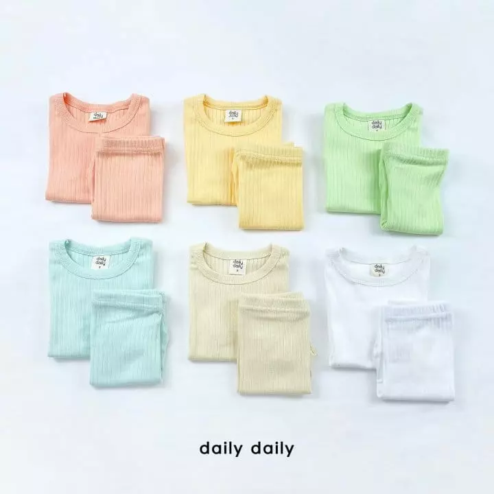 Daily Daily - Korean Children Fashion - #Kfashion4kids - Kids Rib Smooth Homewear - 11