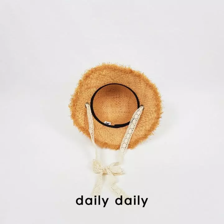 Daily Daily - Korean Children Fashion - #childofig - Lace Natural Circle Hat - 5