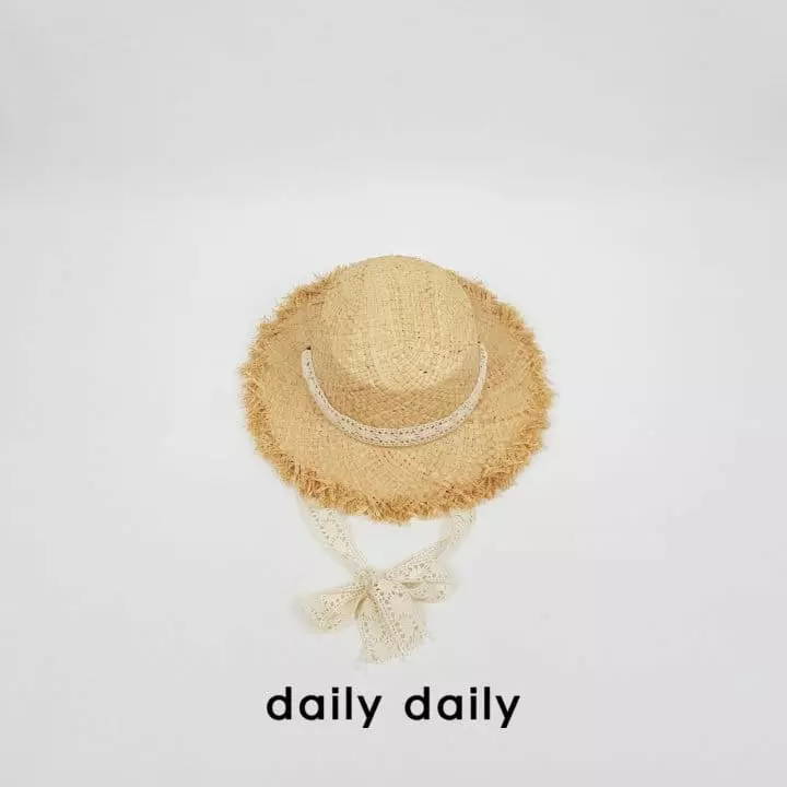 Daily Daily - Korean Children Fashion - #prettylittlegirls - Rapia Lace Summer Hat - 2