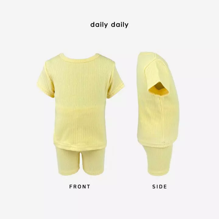 Daily Daily - Korean Children Fashion - #prettylittlegirls - Kids Rib Smooth Homewear