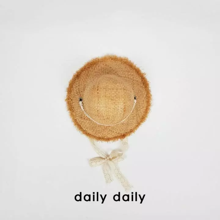 Daily Daily - Korean Children Fashion - #todddlerfashion - Lace Natural Circle Hat - 2