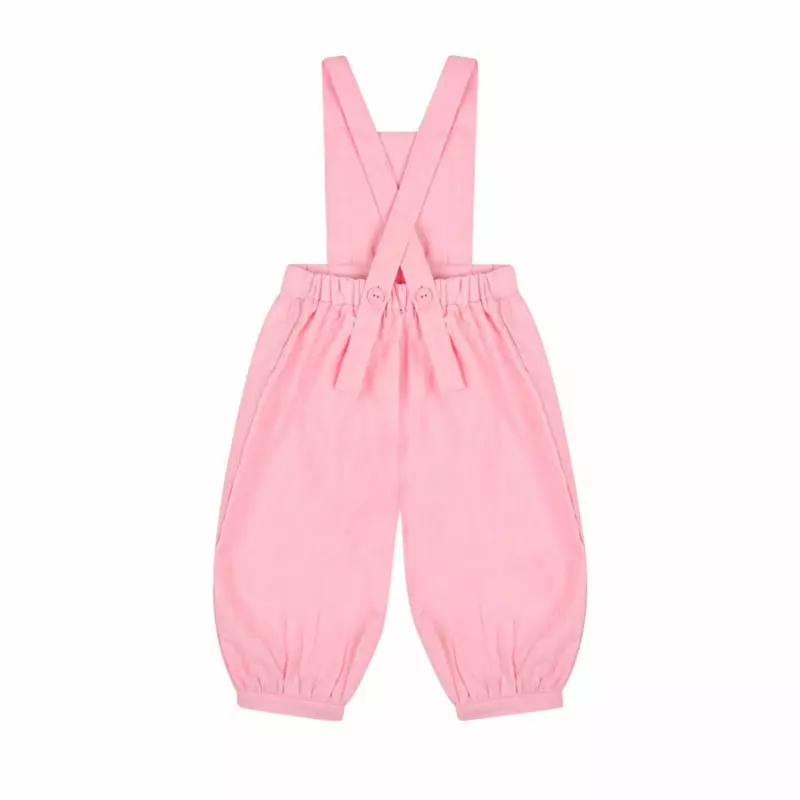 Dalkomhai - Korean Children Fashion - #littlefashionista - Linen Dungarees - 3