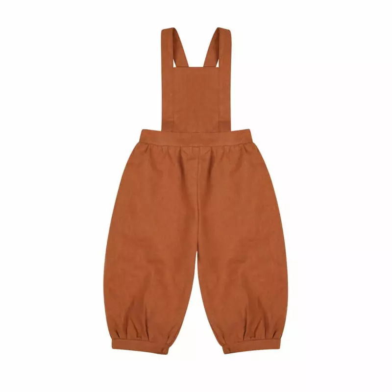 Dalkomhai - Korean Children Fashion - #littlefashionista - Linen Dungarees - 4