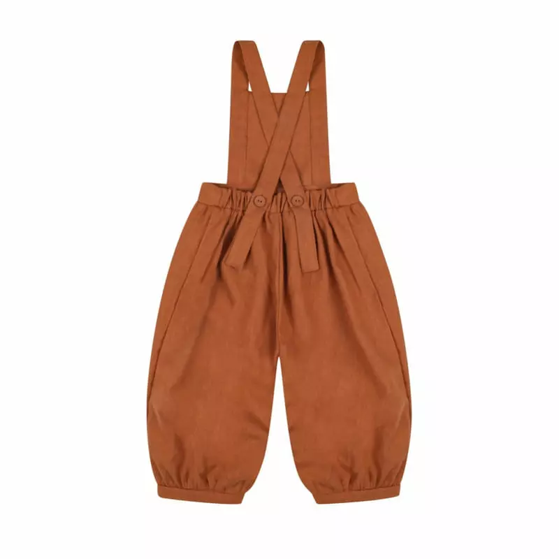 Dalkomhai - Korean Children Fashion - #minifashionista - Linen Dungarees - 5