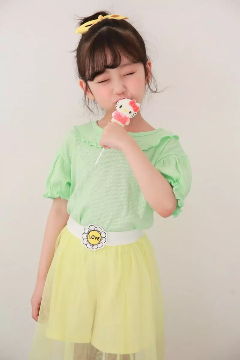 Dalla - Korean Children Fashion - #Kfashion4kids - Eyelet Tee - 8