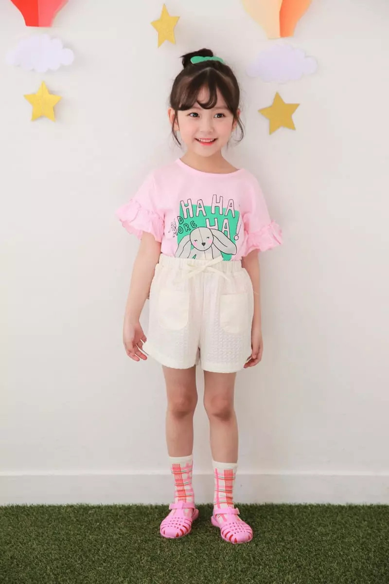 Dalla - Korean Children Fashion - #kidsshorts - Haah Rabbit Tee - 10
